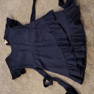 Michael Kors ruffled dress with tie